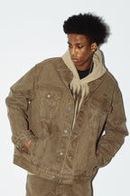 RMY Pleated Washed Jeans Jacket