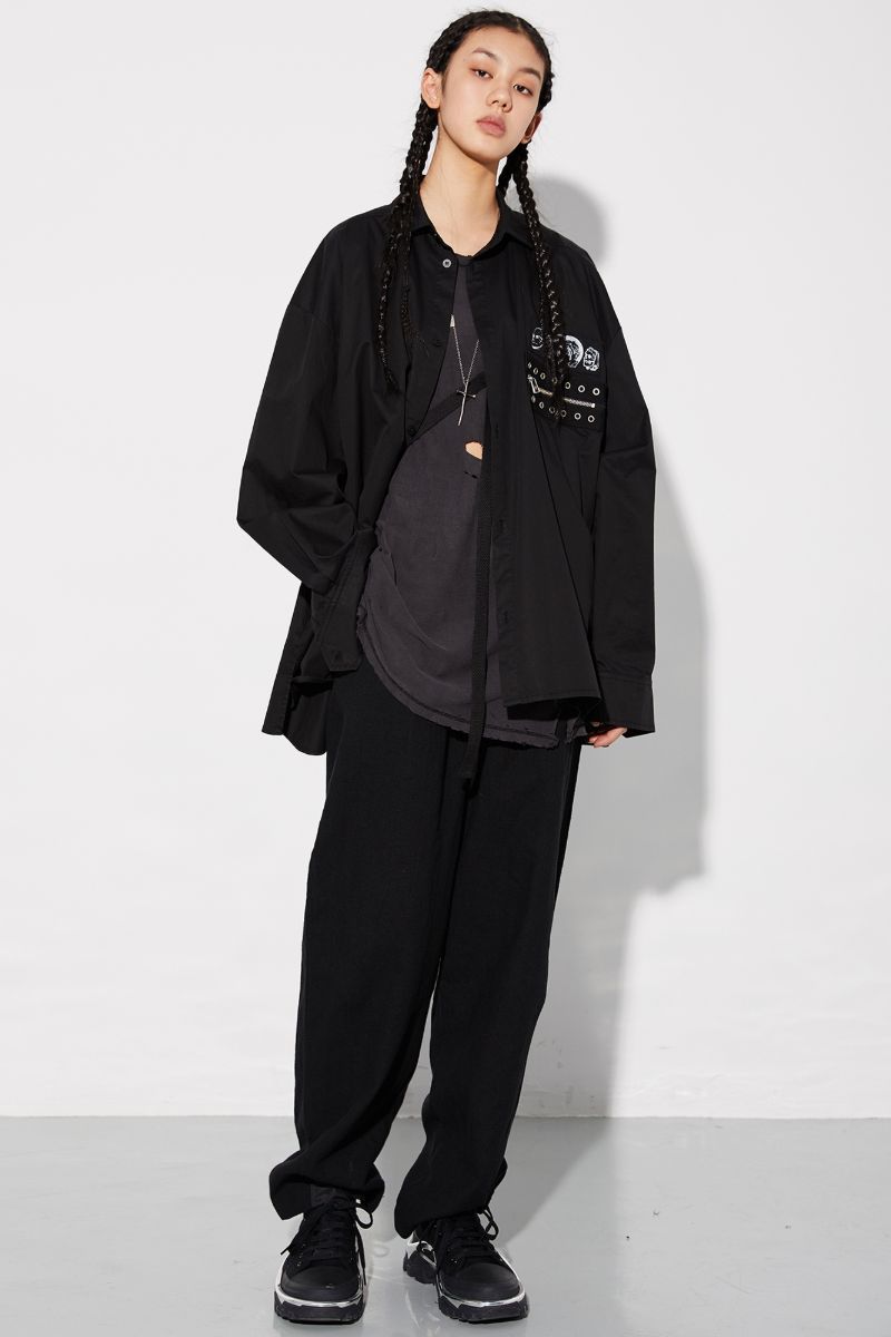 Unknown World Cut Straight Trousers