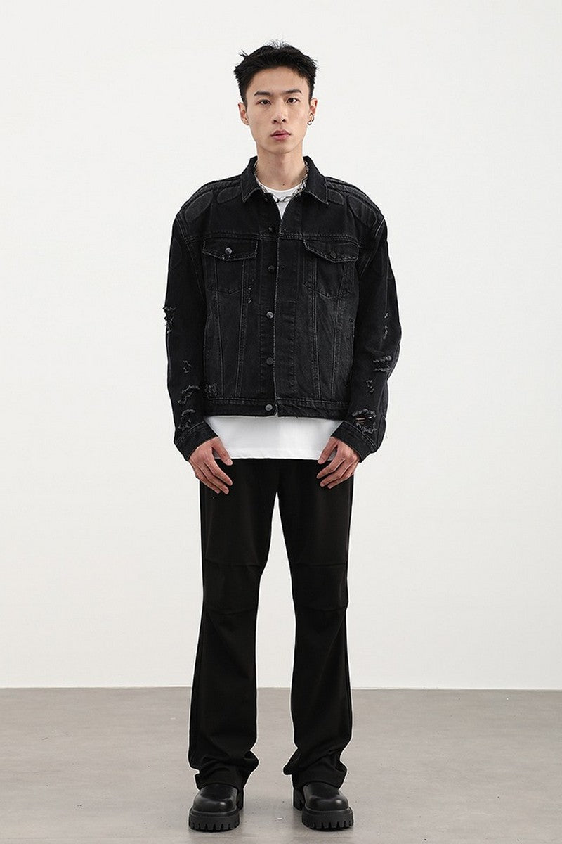 Retro Washed Jeans Jacket