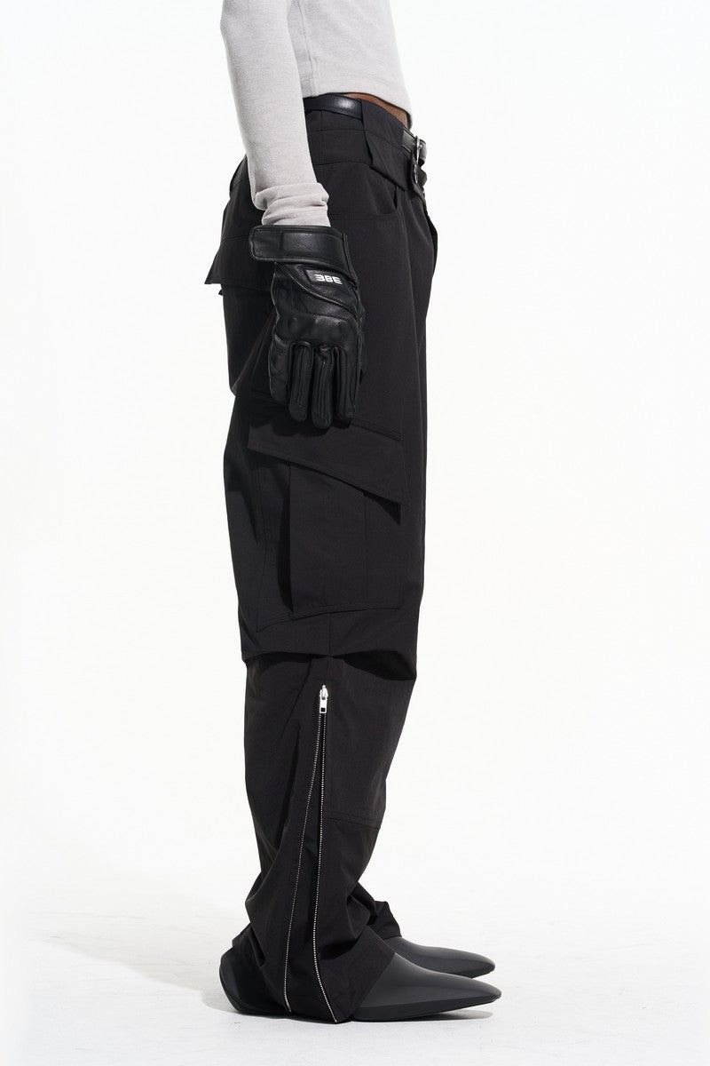 Irregular Double Waist Pants