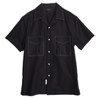 Mix7 Black Drawn Cuban Shirt