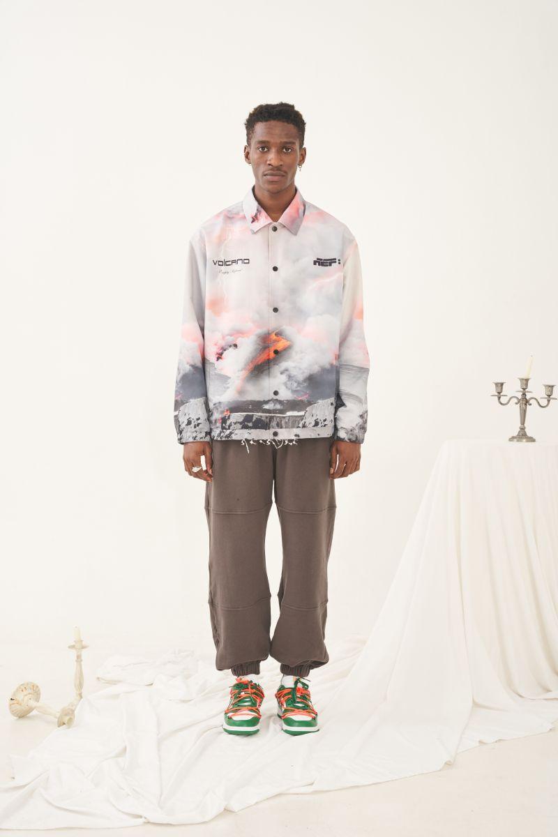 Empty Reference Volcano Printed Coach Jacket