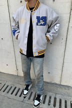 CZ ED Embroidered Woolen Varsity Jacket