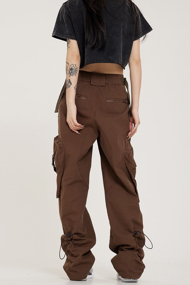 Loose Multi Pocket Straight Cargos