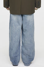 Layered Washed Jeans