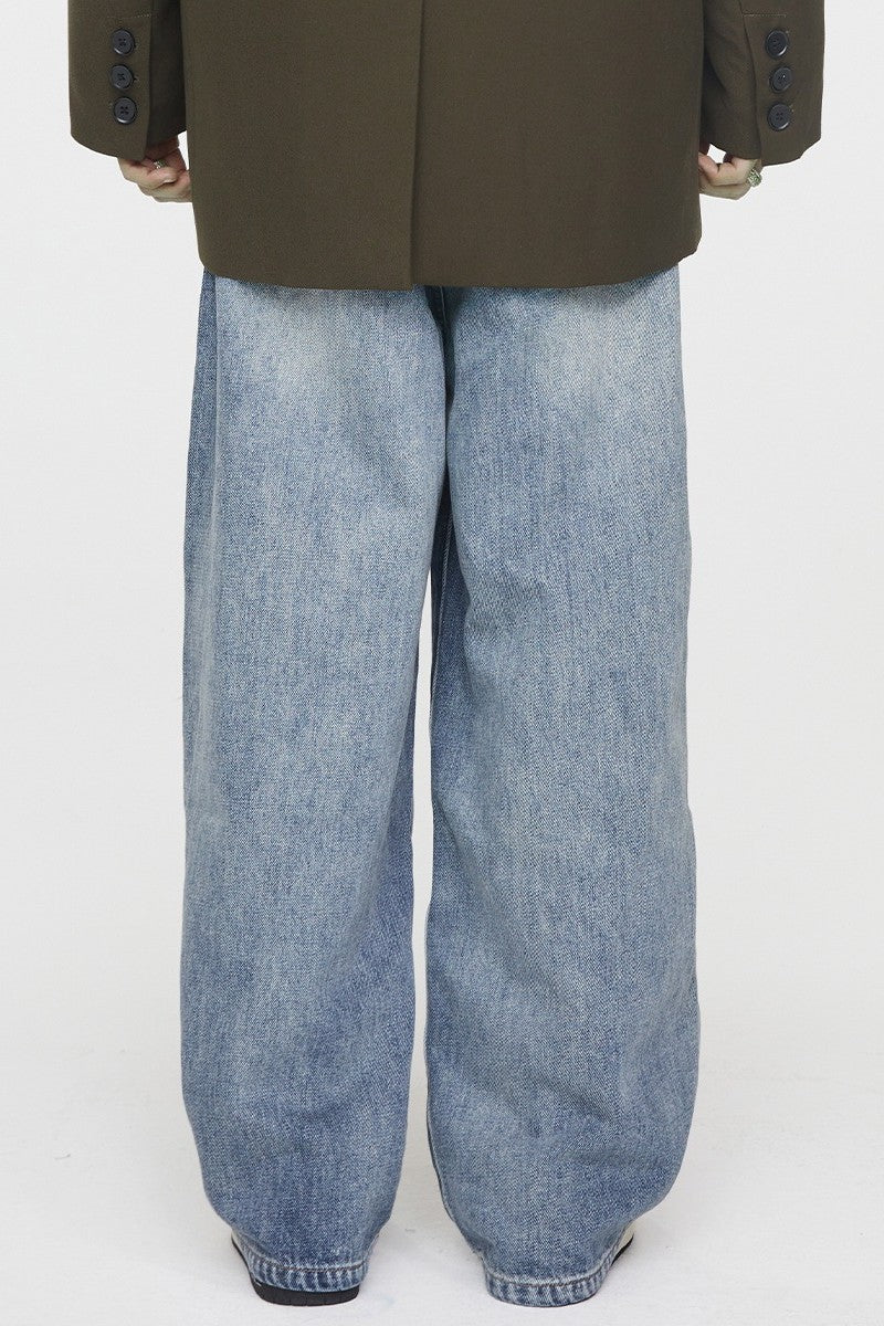 Layered Washed Jeans