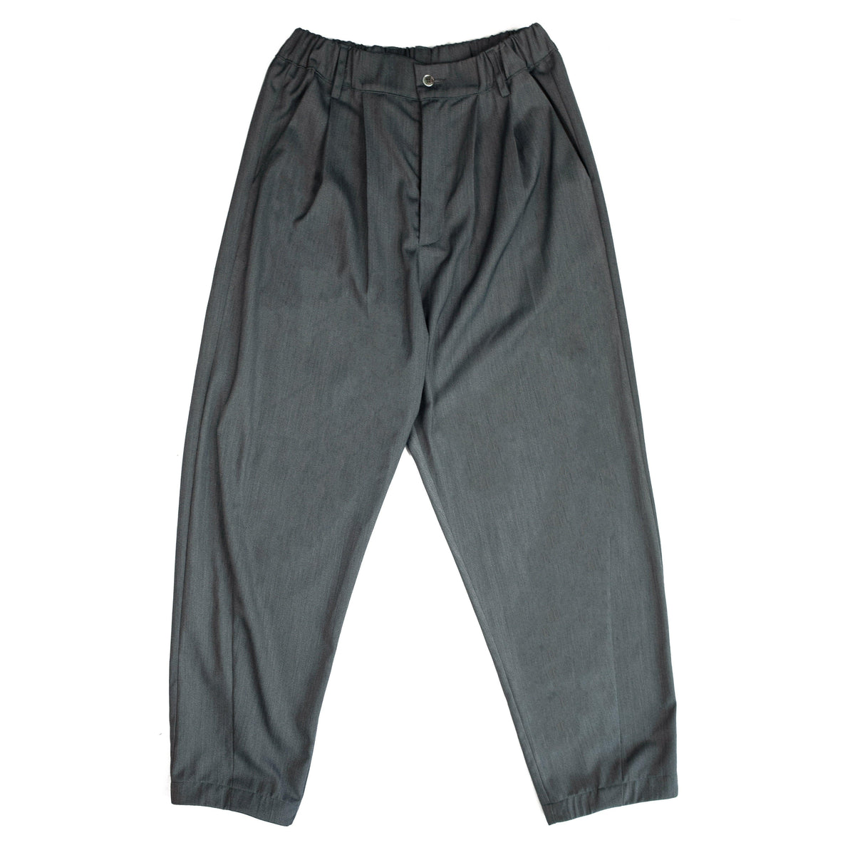 Empty Reference Gray Suit Straight Trousers