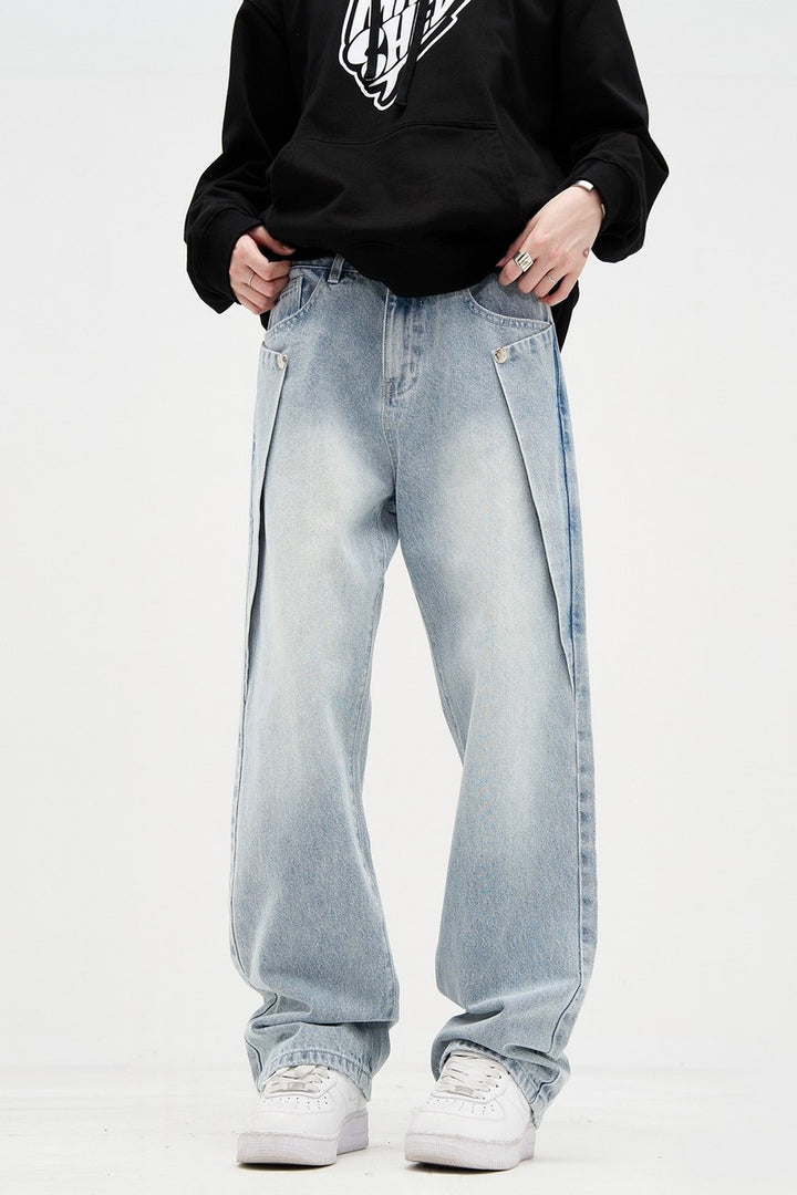 Layered Straight Jeans