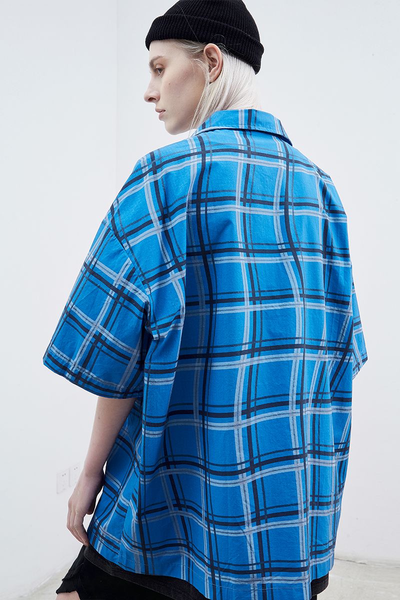 STEEPC Curved Checkered Cuban S/S Shirt