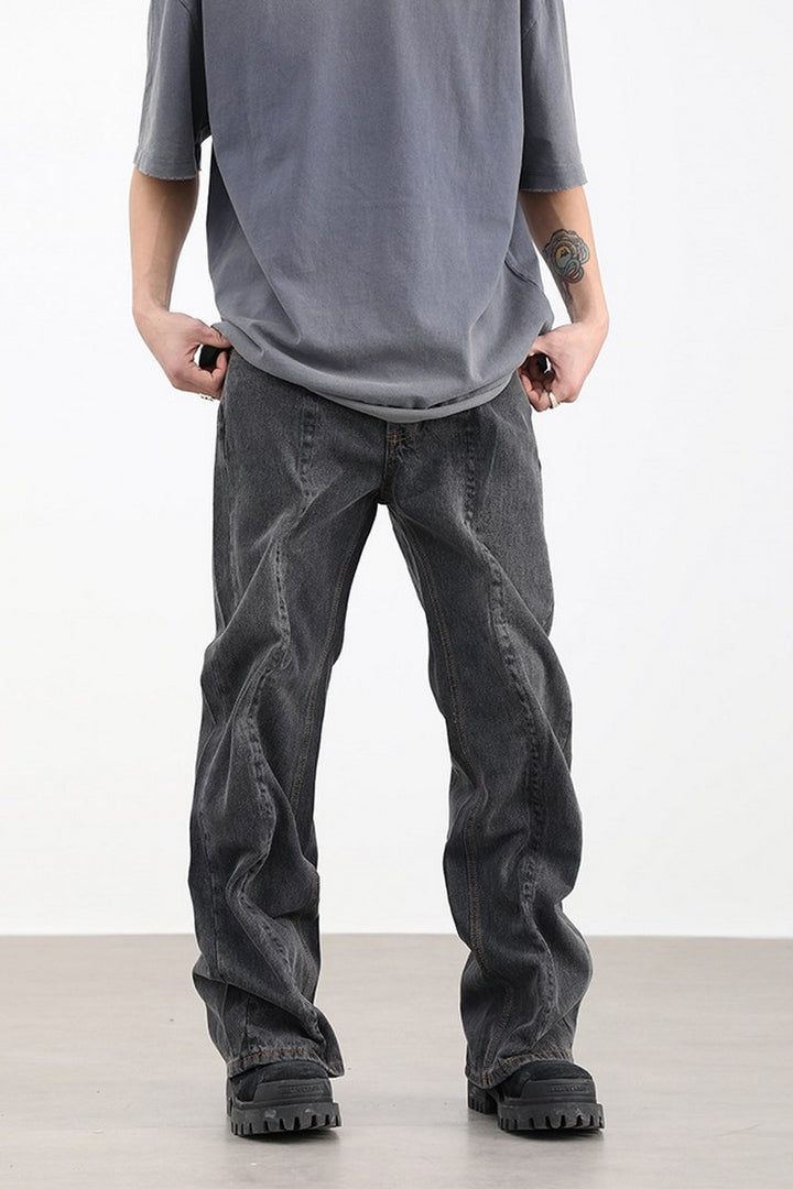 Folded Loose Jeans