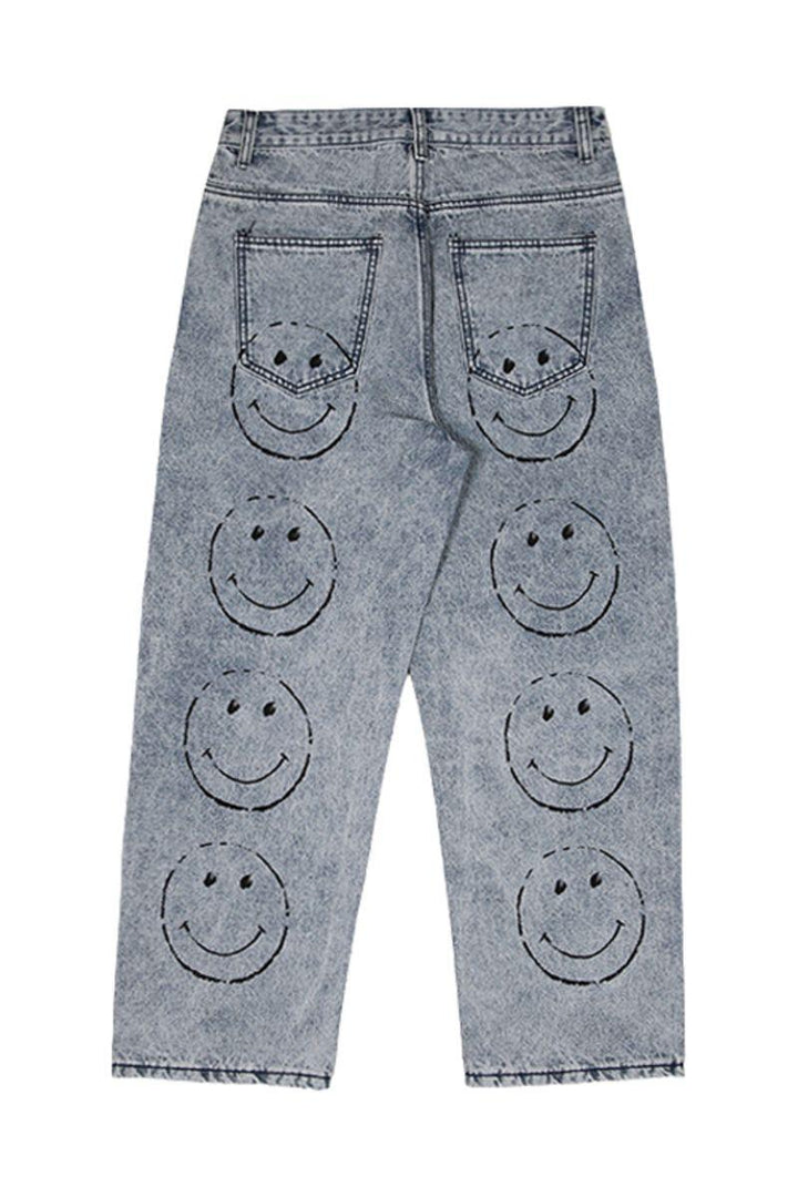 Smiley Printed Jeans