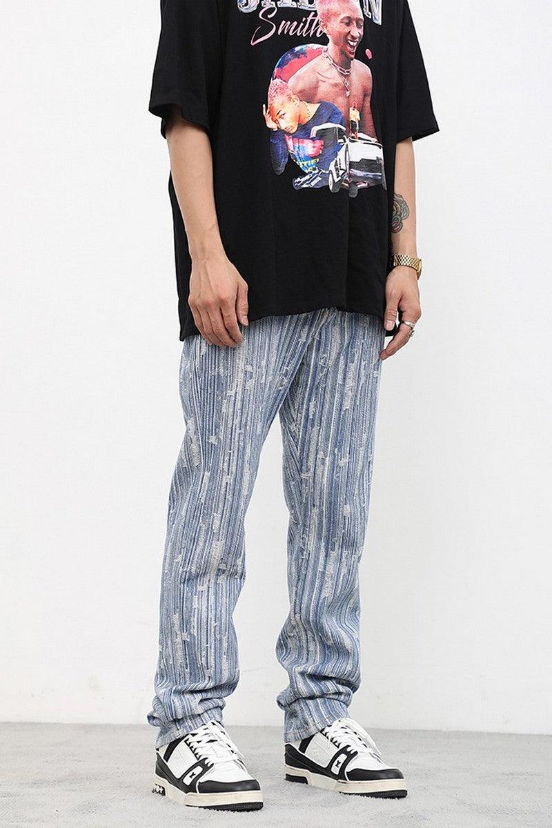 CZ Vintage Distressed Straight Jeans