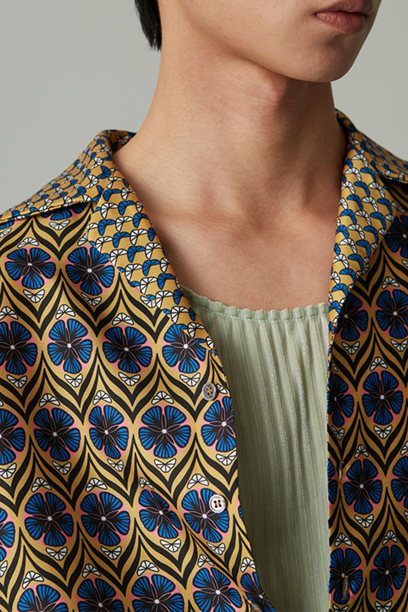 Mix7 Retro Pattern L/S Shirt