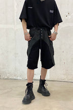 Unknown World Raw Stitched Shorts
