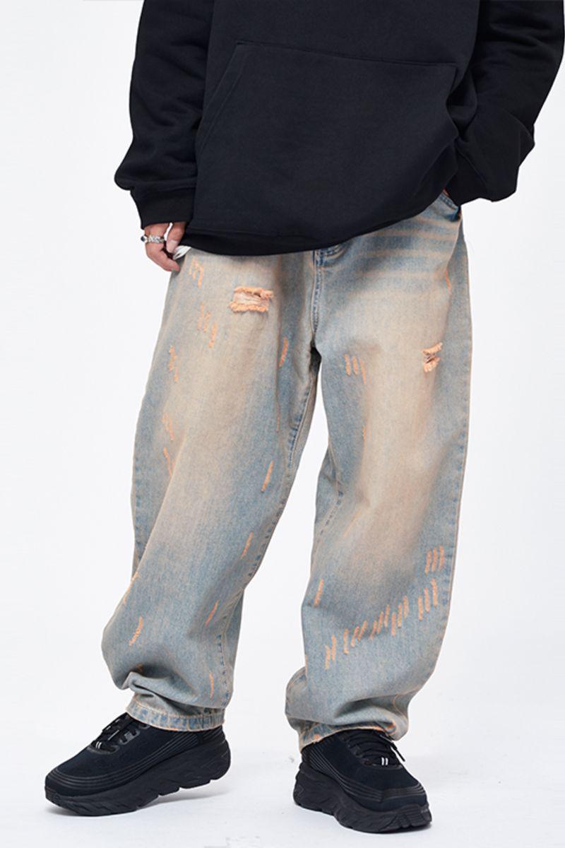 CZ Retro Ripped Jeans