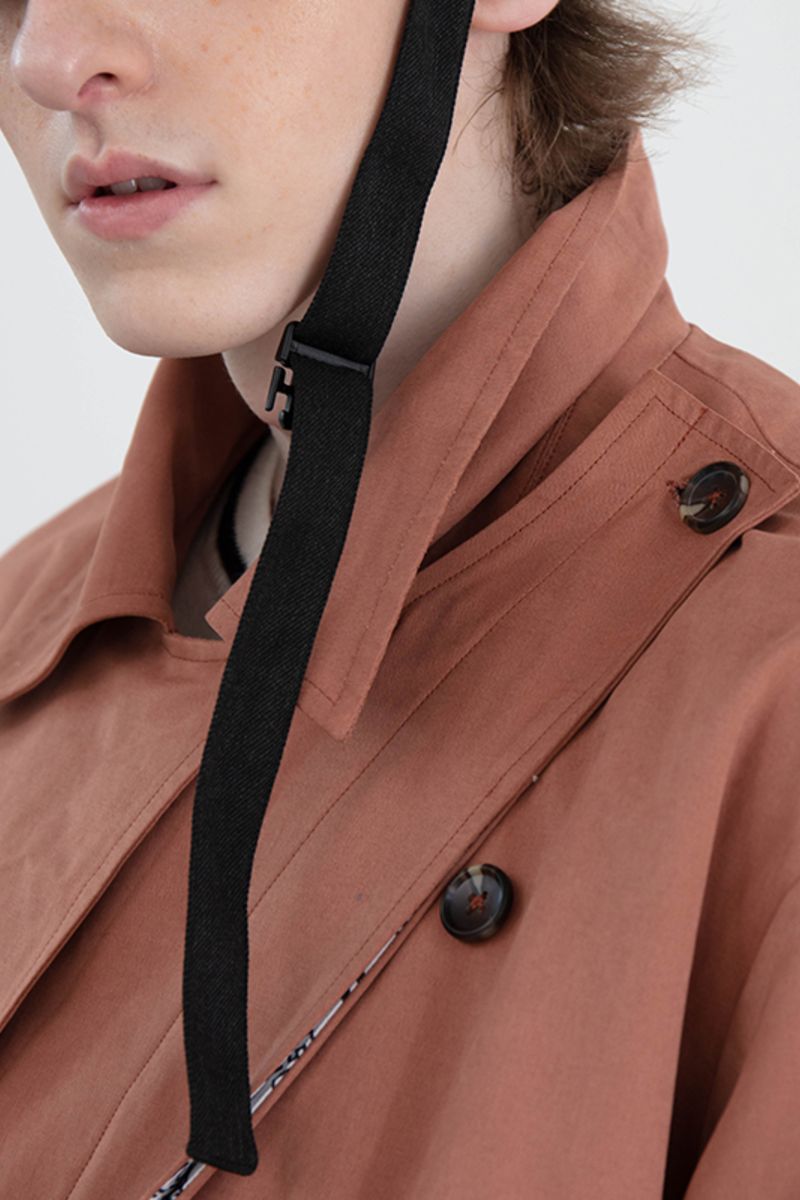 Mix7 Oblique Long Coat