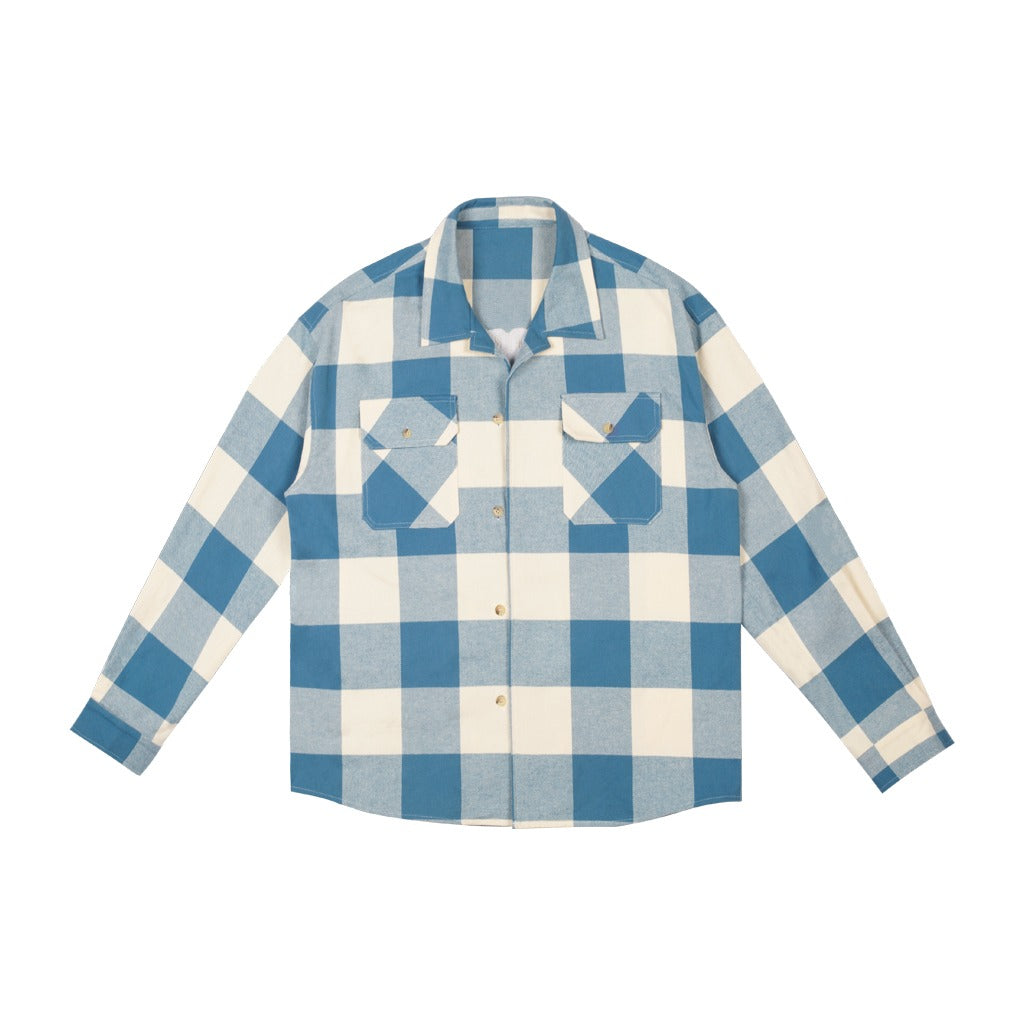 Embroidered Logo Plaid L/S Shirt