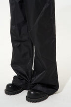 Nylon Straight Trousers