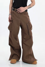 Split Straight Loose Trousers