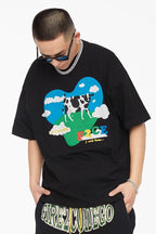 F2CE Cow Print Logo Tee