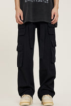 Multi Pocket Straight Trousers