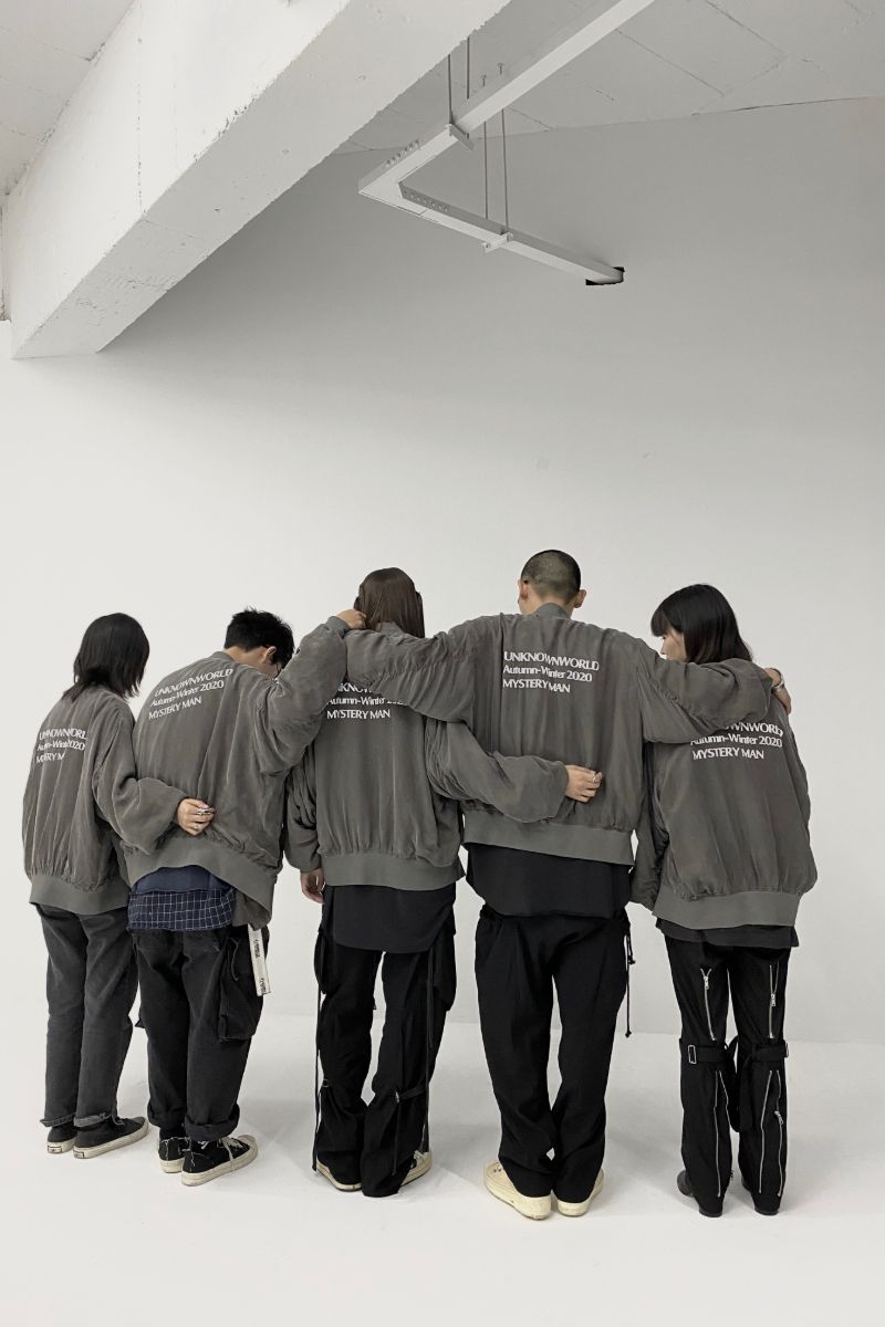 Unknown World Washed Staff Bomber Jacket