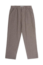 Empty Reference Plaid Woolen Straight Trousers