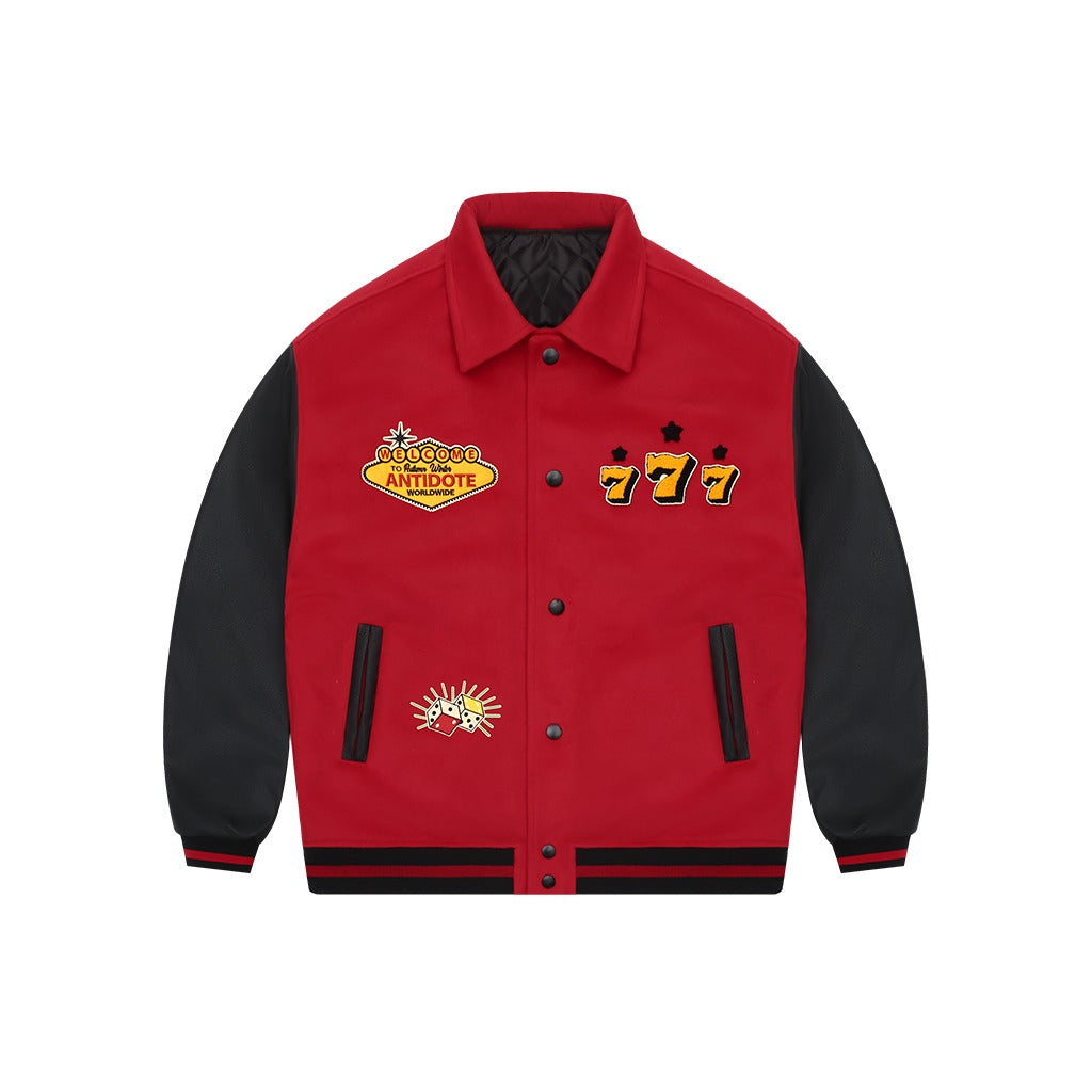 ANT Dices Embroidered Varsity Jacket