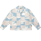 Empty Reference Clouds Print Coach Jacket