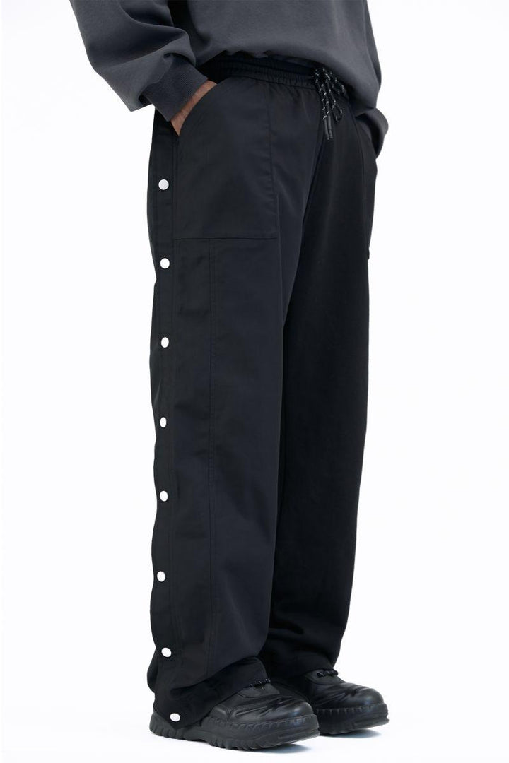 Straight Button Down Trousers