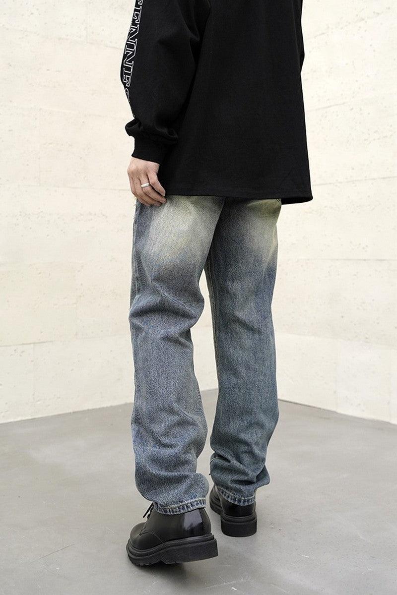 CZ Patches Retro Loose Jeans
