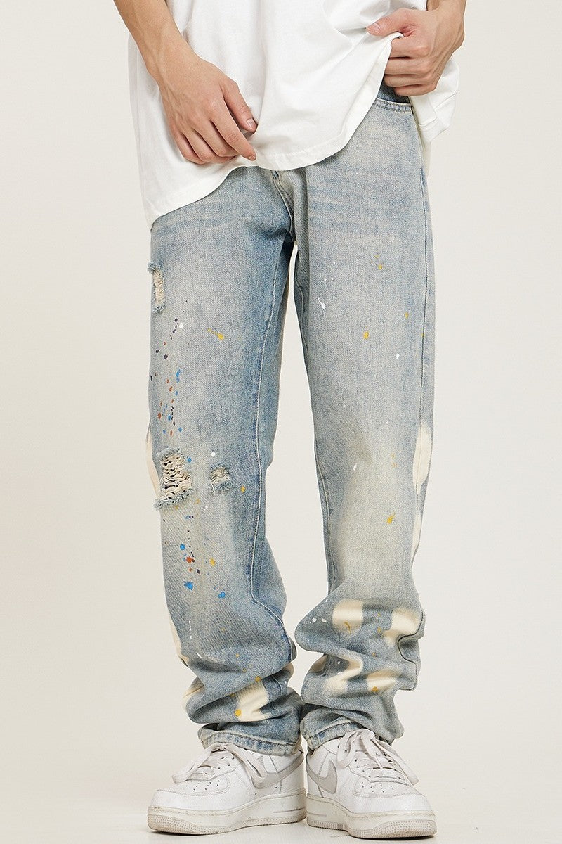 Splash Ink Distressed Jeans