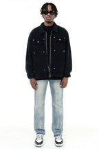 Distressed Straight Jeans