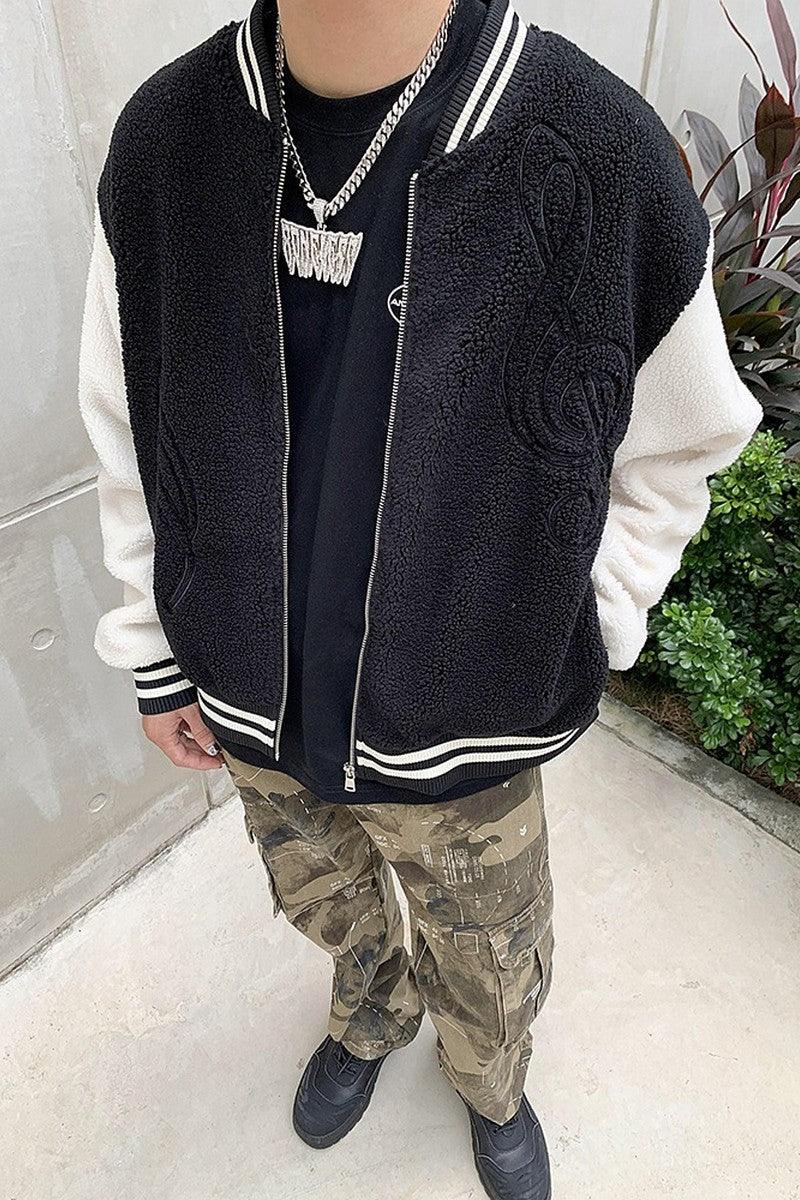 CZ Note Sherpa Varsity Jacket