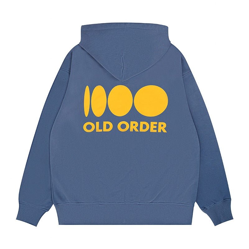 OO Embroidered Logo Zip Up Hoodie