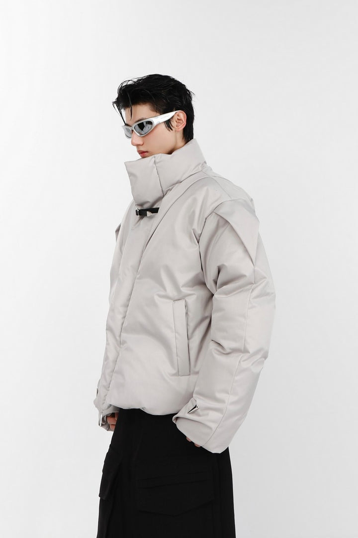 AC PU Leather Down Jacket