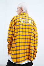 STEEPC Checkered Printed Logo L/S Shirt