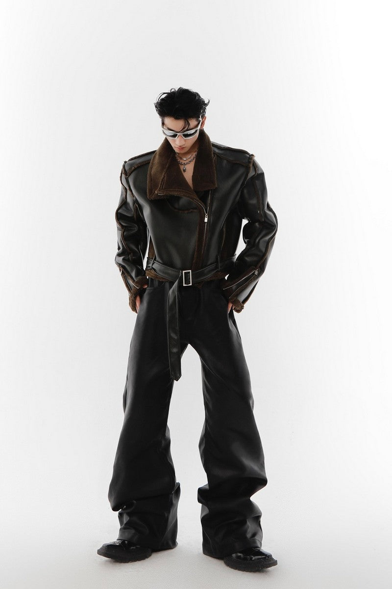 AC PU Leather Structure Jacket