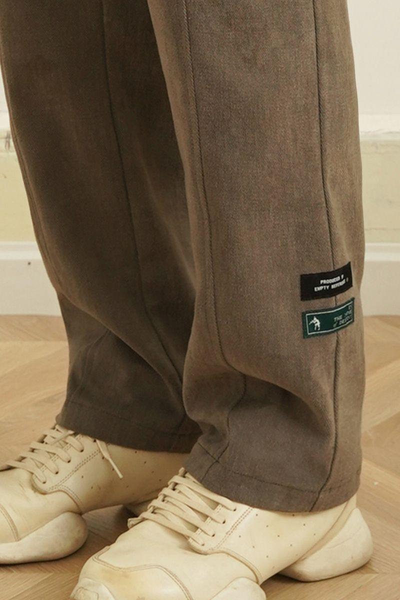 Empty Reference Loose Straight Trousers
