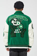 F2CE Embroidered Wool Varsity Jacket