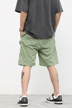 CZ Zipper Pockets Loose Shorts
