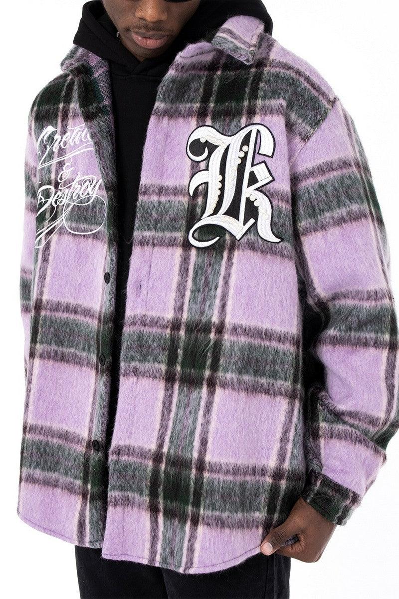 CZ Create And Destroy Plaid Jacket