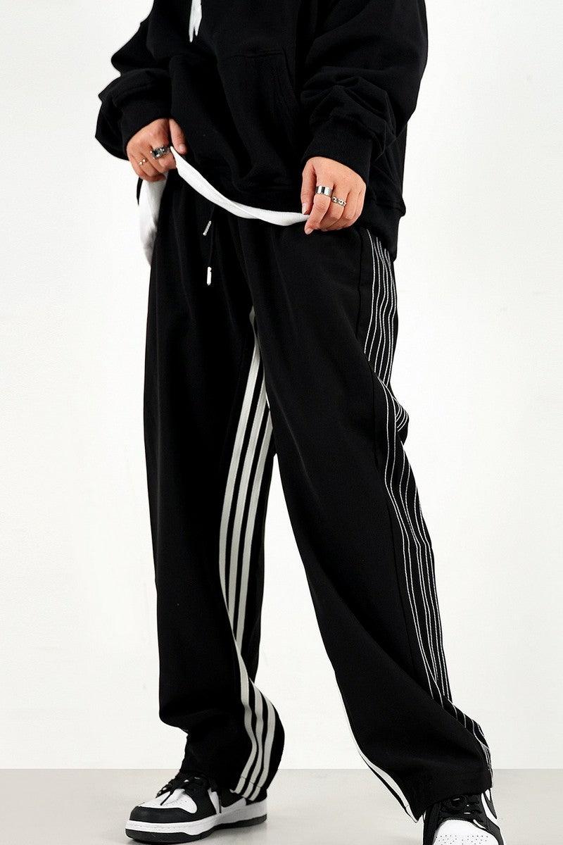 CZ Stripes Loose Sweatpants