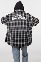 STEEPC Embroidered Logo Plaid Jacket
