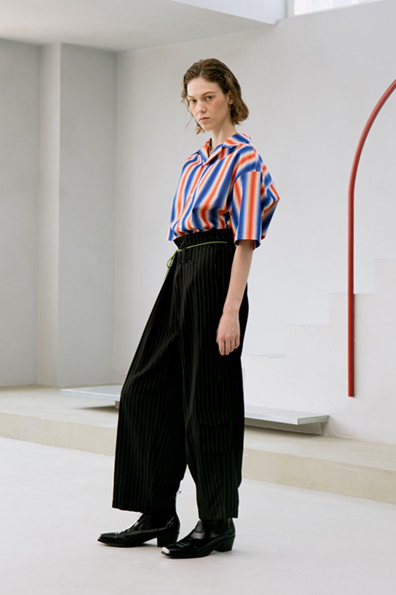 Mix7 Retro Striped Cuban Shirt
