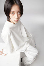 CZ White Loose Sweatpants