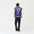 H/C Bouquet Of White Roses Varsity Jacket