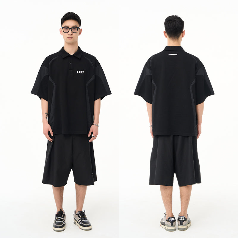 Nylon Stitching Polo Shirt