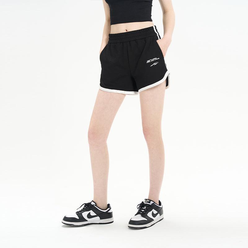 H/C High Waist Striped Logo Shorts