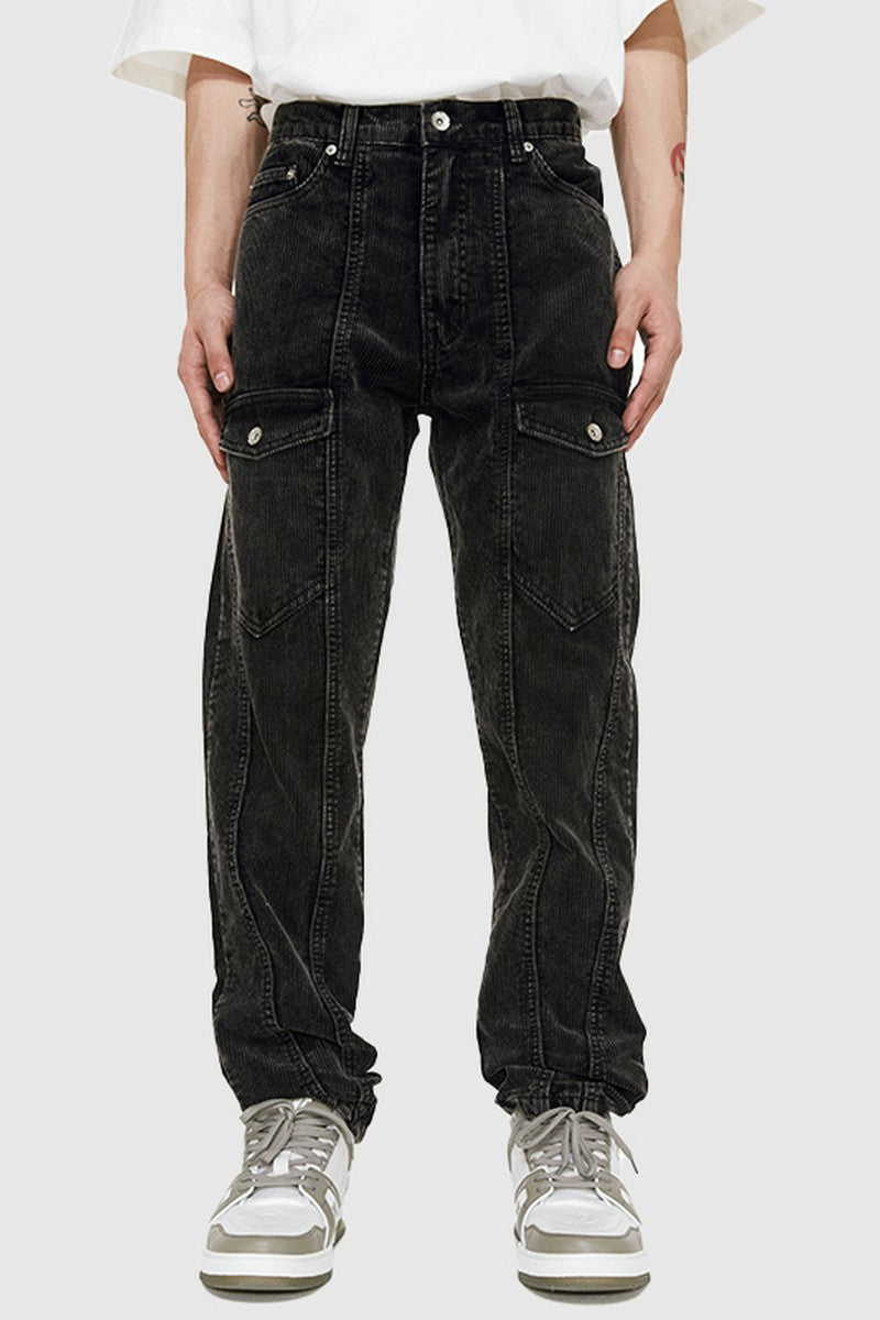 Old Order Corduroy Washed Front Pockets Trousers